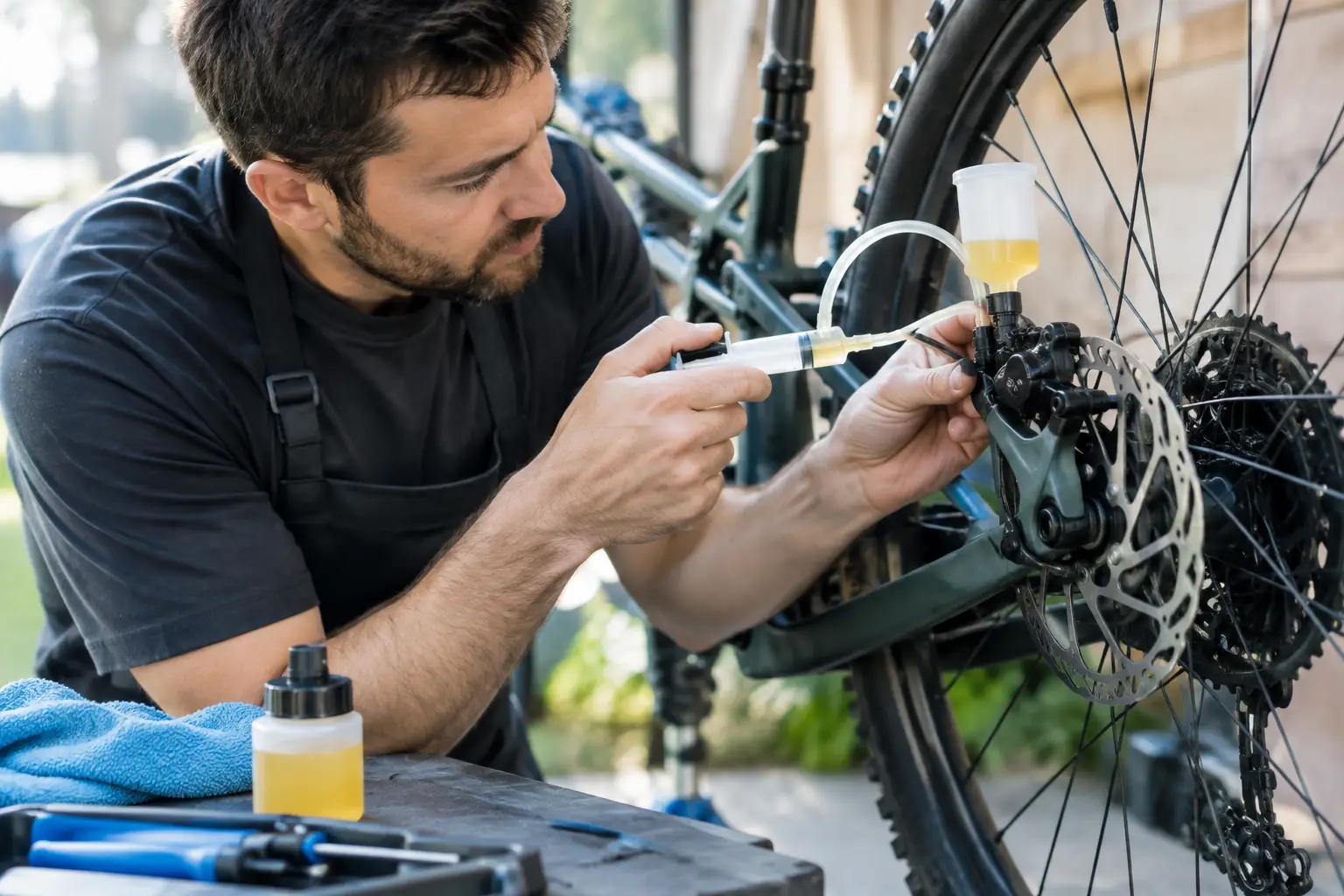 Fahrrad Bremse entlüften: Sicher wieder bremsen